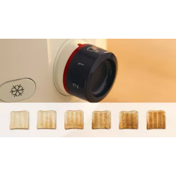 Toster Bosch | TAT2M127 MyMoment | Moc 950 W | Ilość gniazd 2 | Materiał obudowy Plastik | Beżowy