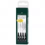 Fineliner Faber-Castell 167115 Multi Czarny 4 pcs