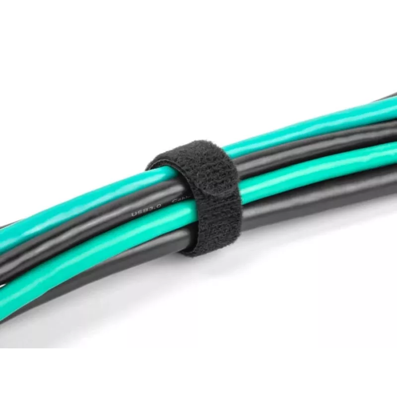 Opaska na rzep DeLOCK 19075 300x12mm czarna 10 sztuk