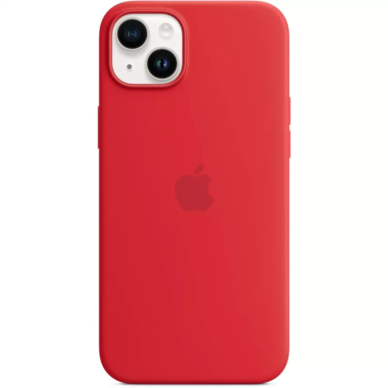 Apple iPhone 14 Plus Silicone Case with MagSafe - (PRODUCT)czerwony