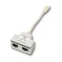 Rozdzielacz sieciowy EFB Elektronik K5122.015 Męski/Żeński Cat5e 10/100BASE-TX Biały