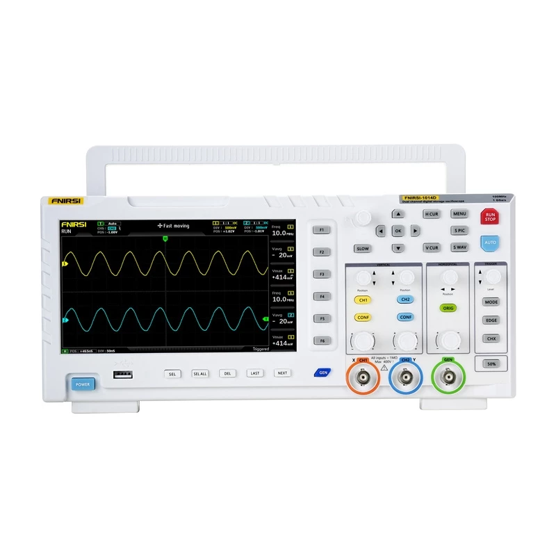 Oscyloskop Generator Sygnałowy Fnirsi 1014D 2-w-1 — 100 MHz pasmo, 1 GS/s próbkowanie