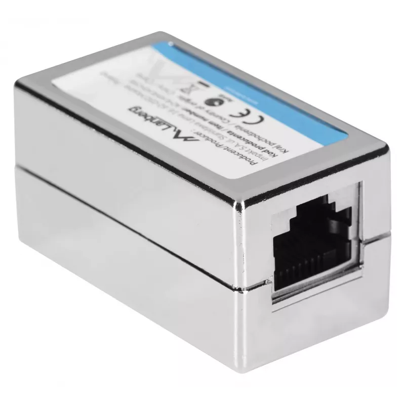 Przejściówka Lanberg AD-RJ45-RJ45-OS6 RJ-45 Srebrna