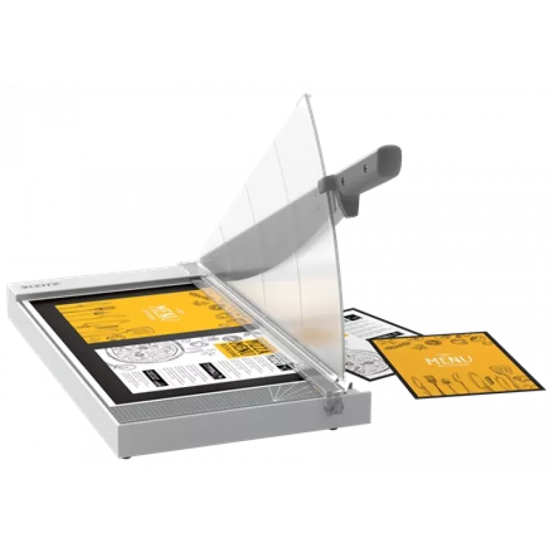 Leitz Precision Home Office gilotyna do papieru A3, 10 arkuszy, docisk ręczny, stal nierdzewna, A3, 80 g/m², stal