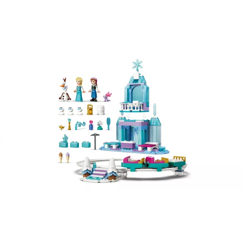LEGO DISNEY 43281 Lodowy Zamek Elsy i Przygoda na Śnieżnym Torze