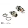 Złącze przewodowe DeLOCK 89911 DC czarny/nikiel