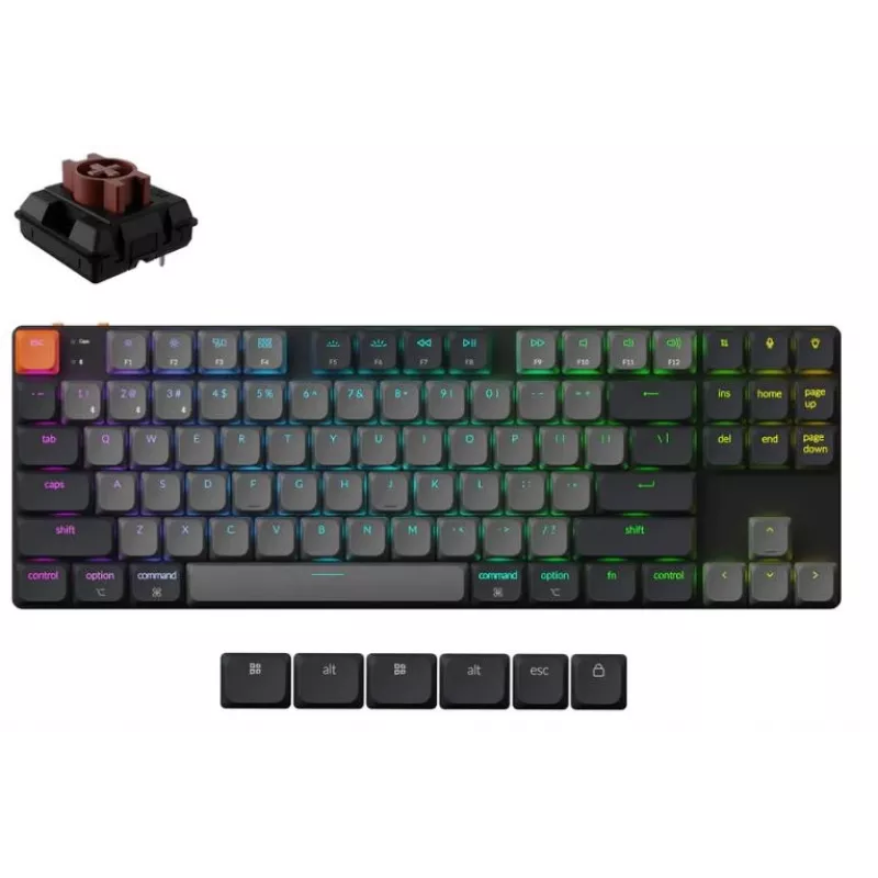 klawiatura Wrl K1 RGB/Czarny K1X-H3 Keychron