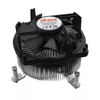 Chłodnica hybrydowa Akasa Intel LGA1700 9 cm aluminium, czarna 1 szt.