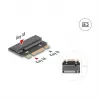 DELOCK 64342 Wewnętrzny adapter M.2 Interfejs hosta M.2 Męski Czarny