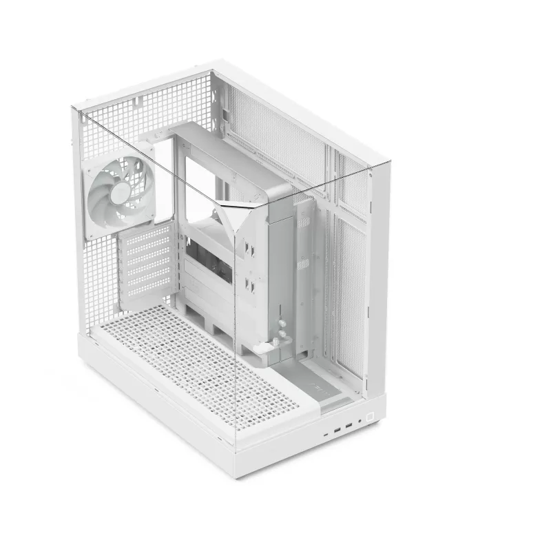 Obudowa APNX Tower V2 — biała, panele ze szkła hartowanego x3