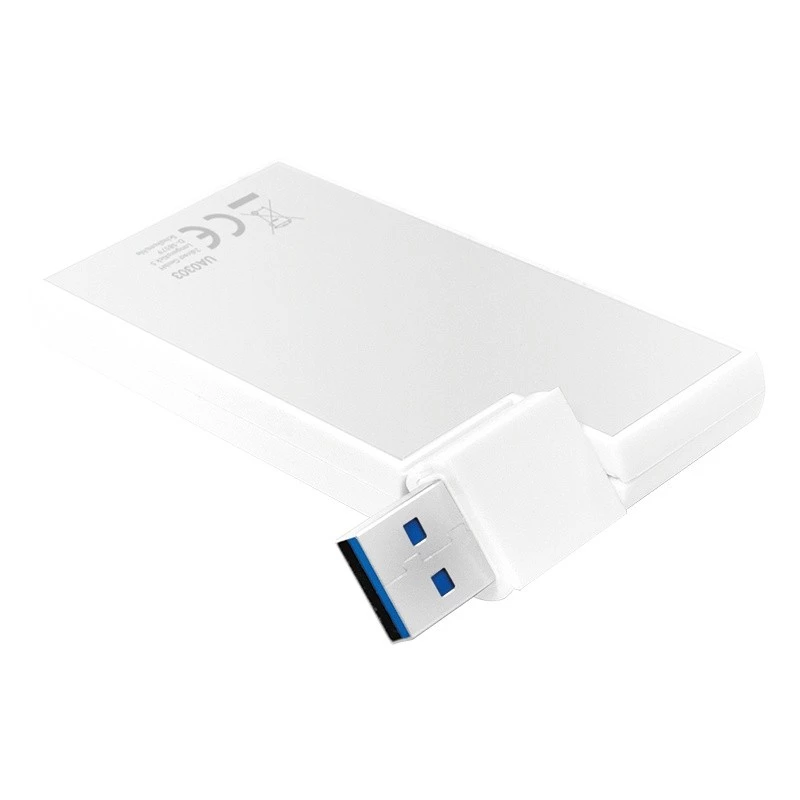 Hub USB 3.0 4-portowy, srebrny