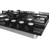 Gas hob Gorenje GT641KB, built-in 60 cm, 4 gas zones, tempered glass, cast iron grates, rotary knobs