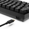 Klawiatura Sharkoon 100065630 60% przewodowa USB QWERTZ niemiecka czarna
