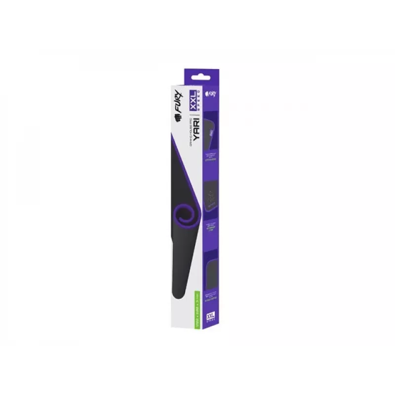 PODKŁADKA POD MYSZKĘ FURY YARI SPEED XXL CZARNA 1200X600MM