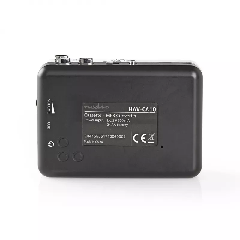 konwerter kaset Nedis ACGRU100GY USB / 3,5 mm zasilanie USB/bateryjne Szary