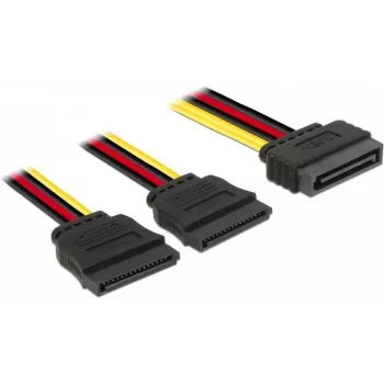 Kabel SATA DeLOCK 60174 0,15 m SATA 15-pin Czarny