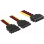 Kabel SATA DeLOCK 60174 0,15 m SATA 15-pin Czarny