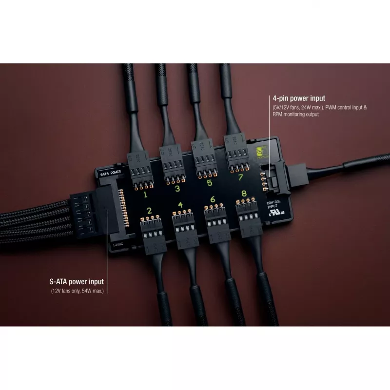 Kontroler wentylatorów Noctua NA-FH1 4-pin Czarny 24W 5-12V