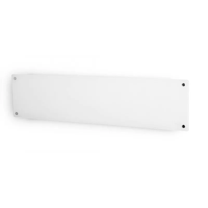 Mill | Grzejnik | MB800L DN Glass | Grzejnik panelowy | 800 W | Liczba poziomów mocy 1 | Odpowiedni do pomieszczeń do 10-14 m² | Biały | IPX4