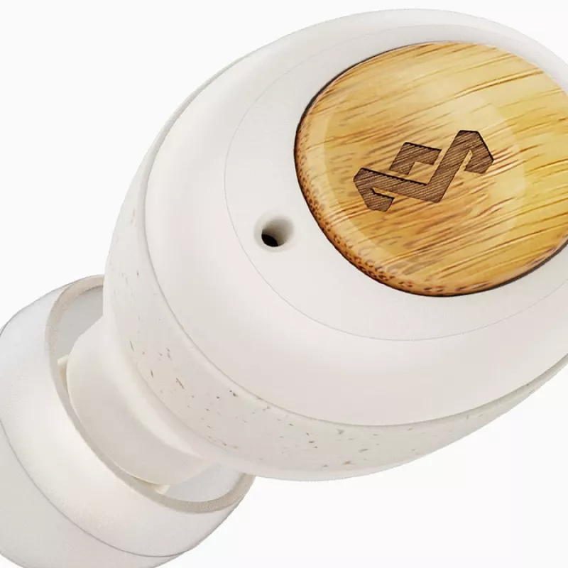 Marley Champion True Wireless Earbuds z wbudowanym mikrofonem Bluetooth, kolor kremowy