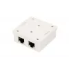 Natynkowe gniazdo sieciowe Extralink EX.9649 — 2x RJ45 Cat5e STP