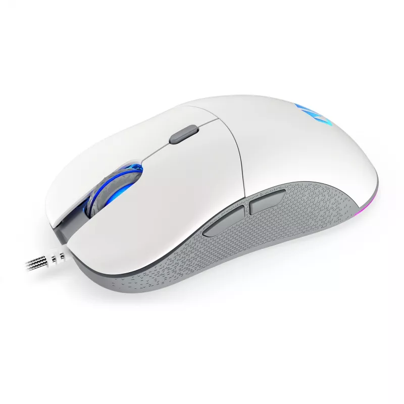 ENDORFY GEM Plus Onyx Biały mysz Gaming Praworęczna USB Type-C Optyczna 19000 DPI