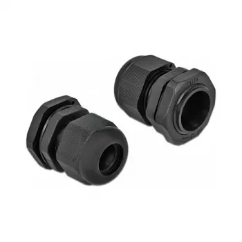 Przepust kablowy DeLOCK 60218 czarny plastik 10 szt.
