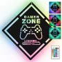 Neon LED MANTA MASNL132RGB Style Neon Lights GAMER ZONE, podświetlana dekoracja ścienna RGB