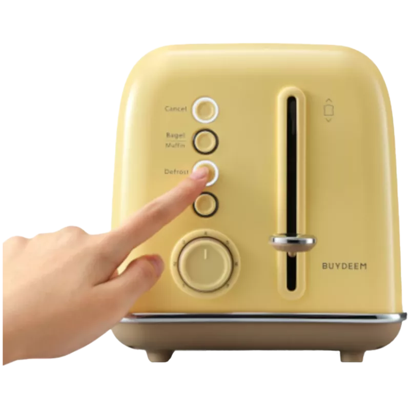 BUYDEEM Toster 2-kromkowy, model DT620E, kolor Mellow Yellow, EU