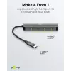 Goobay Slim 4-Port USB-Hub USB-C na 10 Gbit/s - -Plug> 4x (76565)