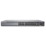 Juniper EX4100 24-portowy 10/100/1000BaseT PoE+, 4x porty uplink 10G SFP+, 4x porty stosowania/uplink 25G SFP28, wentylatory redundantne, 1 zasilacz AC JPSU-920-AC-AFO w zestawie (optyka sprzedawana osobno) z oprogramowaniem Standard. Zgodny z TAA. (EX410