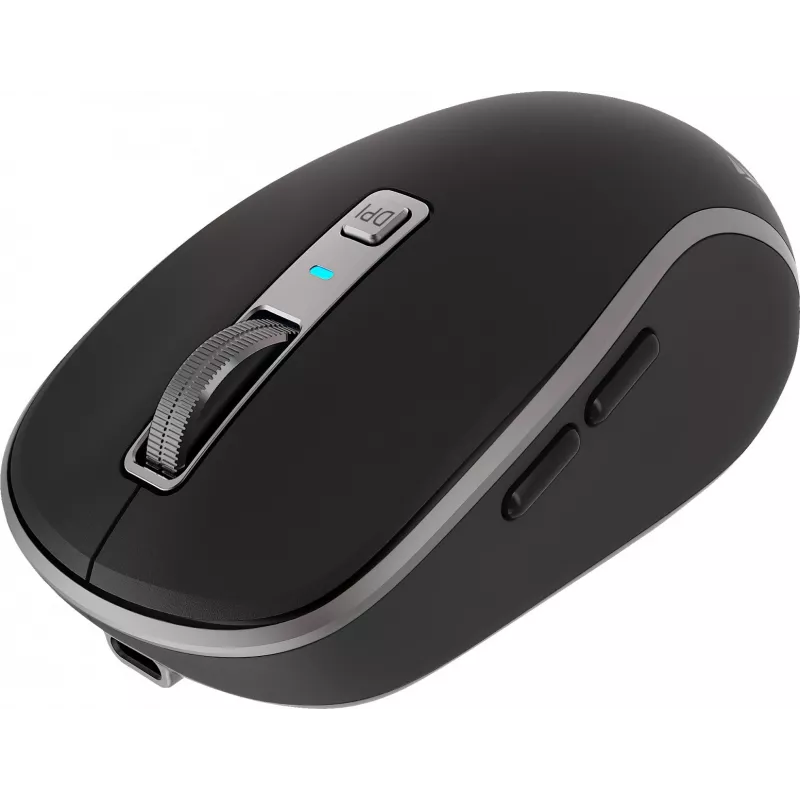 Dual WiFi+Bluetooth wireless mysz, rechargeable battery, 5 buttons