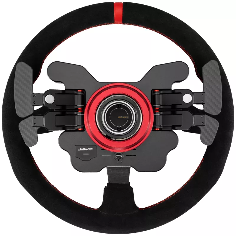 Simagic Steering Wheel GT1-SR Alcantara — obręcz kierownicy wyścigowej GT1-SR(ALCANTARA), pokrycie Alcantara