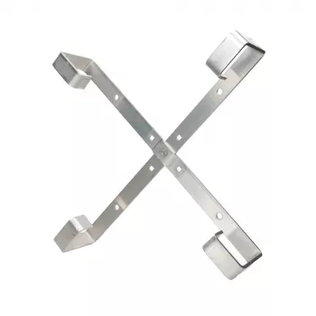 Uchwyt kablowy Extralink Four arms rama aluminiowa S500 — 500 x 500 x 70 mm, biurko/ściana, aluminium