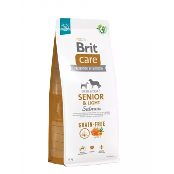 BRIT Care Senior&Light Salmon - sucha karma dla psa - 12 kg