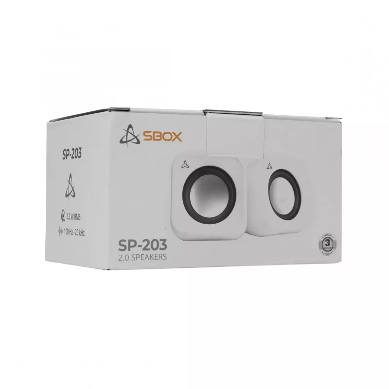 Głośniki Sbox SP-203 białe, 20W