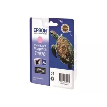 Epson Turtle T1576 Vivid Light magenta, High (XL) Yield, Vivid light magenta, atrament pigmentowy, 25.9 ml, 1 szt., 2300 stron