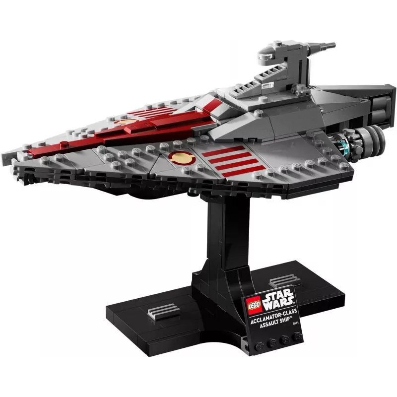 LEGO Star Wars Acclamator-class Assault Ship zestaw 75404 — zestaw konstrukcyjny, 450 elementów, model ekspozycyjny 130×150×230 mm