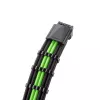 Kabel CableMod 12VHPWR na 3× PCIe ModMesh 45 cm, czarny/jasnozielony