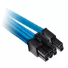 Corsair Premium Sleeved PCIe Dual-kabel, Doppelpack (Gen 4) - Niebieski