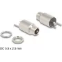 Złącze DeLOCK DC 5.5 x 2.5 mm żeńskie kołnierzowe wersja do lutowania 20 V 10 A