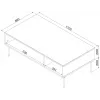 Cama PALAZZO BIS table/latrine 110x60x40 matowy czarny