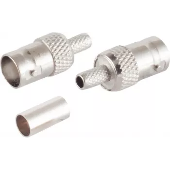 BNC Adapter wideo/audio ShiverPeaks 98807-3 do kabla RG58 U, zakończenie zaciskane