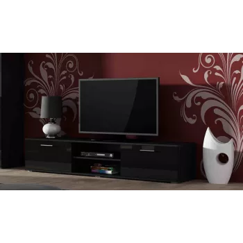 Cama stojak TV SOHO 180 czarny/czarny połysk