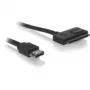 Kabel SATA DeLOCK Power Over eSATA 22-pin 0,5 m Czarny