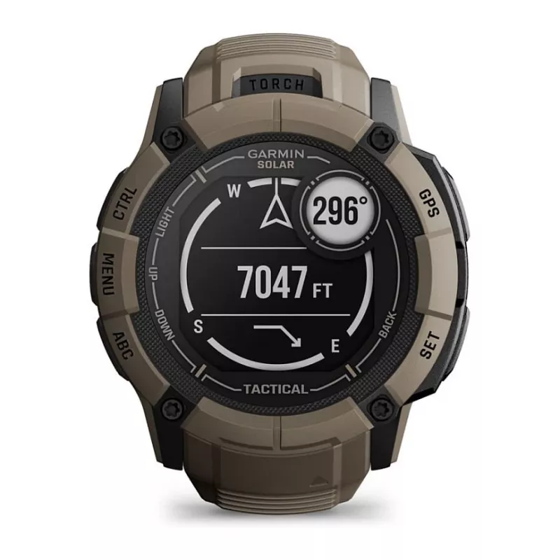 Garmin Instinct 2X Solar Tactical Edition 2,79 cm (1,1) MIP 50 mm Cyfrowy 176 x 176 pikseli Ekran dotykowy Zielony GPS (satelitarny)