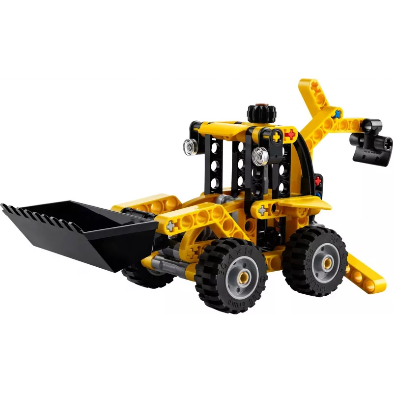 Zestaw konstrukcyjny LEGO Technic Ładowarka teleskopowa 42197 — przegubowe skrętne kierowanie, działająca ładowarka, 104 elementów, zalecany wiek 7+