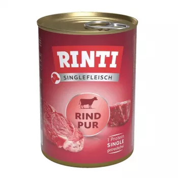 RINTI Singlefleisch Pur Beef - karma mokra dla psów - 400g