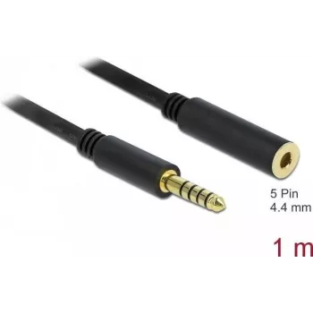 Kabel audio DeLOCK 85796 1m 4.4mm czarny