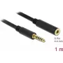 Kabel audio DeLOCK 85796 1m 4.4mm czarny